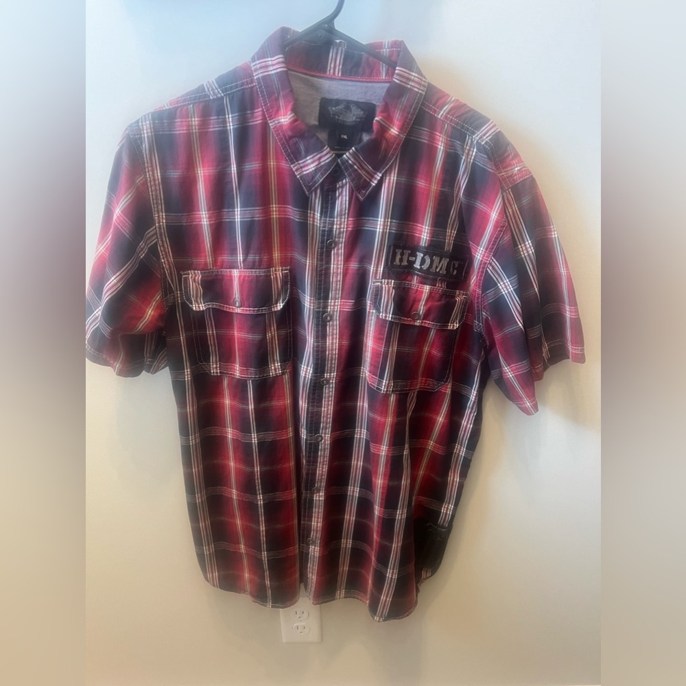 Harley Davidson short sleeve button down